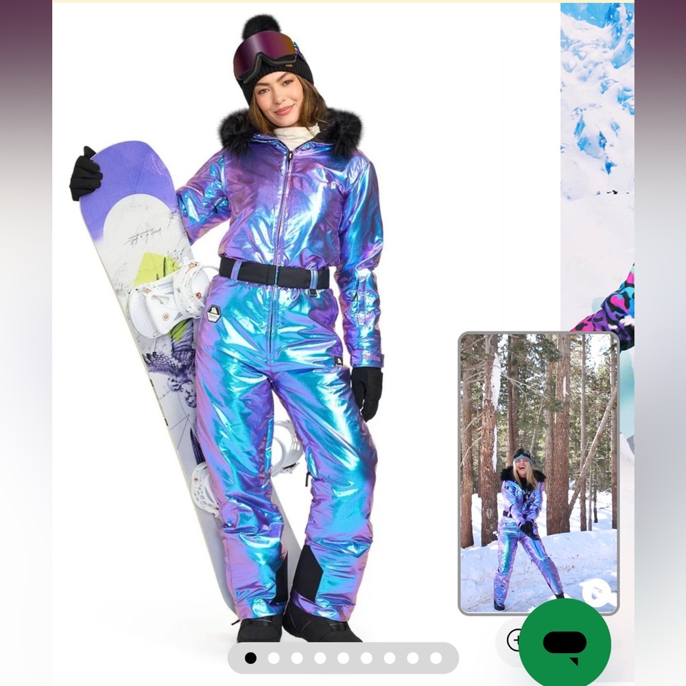 Tipsy Elves Iridescent Snow Suit.
